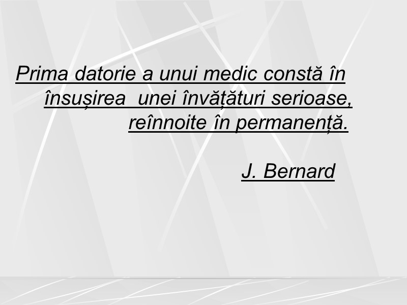 Prima datorie a unui medic constă în       